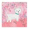 Stupell Industries Lola Pink Floral Puppy Canvas, design by Clare Tupper